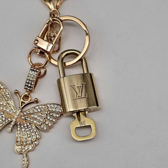 Authentic Louis Vuitton Lock & Key with unbranded Bagcharm, Keycharm, Keychain - Picture 6 of 7